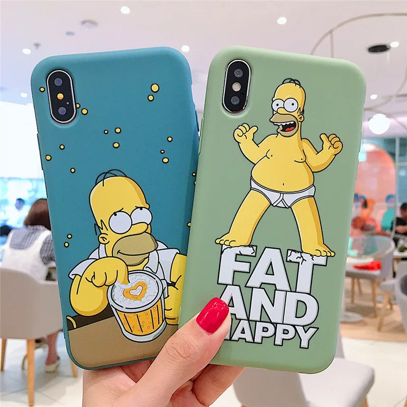 Забавный мальчик Симпсон Телефон чехол для iPhone 6 6s 7 8 Plus X XR XS MAX милый мультфильм