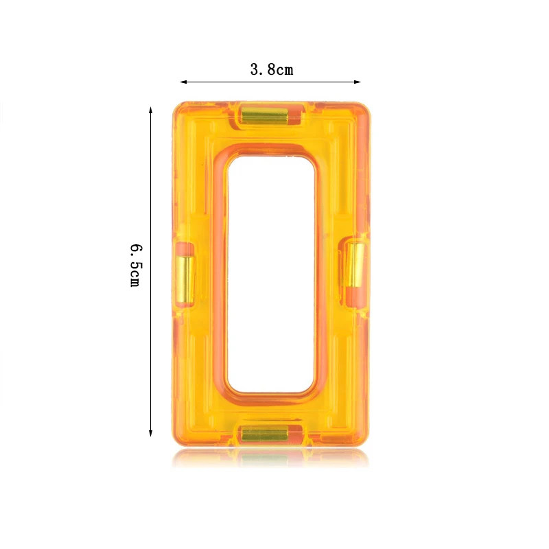 1 шт. стандартный размер магнитные Строительные блоки DIY Магнитный конструктор Модель Строительный Набор Развивающие игрушки для детей подарок для мальчика - Цвет: Small Rectangle