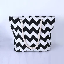 4 шт./лот, женская сумка для досуга, Большая вместительная сумка, Холщовая Сумка на плечо, сумка для покупок, пляжные сумки, модная сумка-тоут в полоску, женская сумка