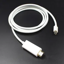 New Male to Male 1.8M Mini DP to HDMI Cable Thunderbolt Mini Displayport to HDMI Adapter for Macbook Pro Air for iMac