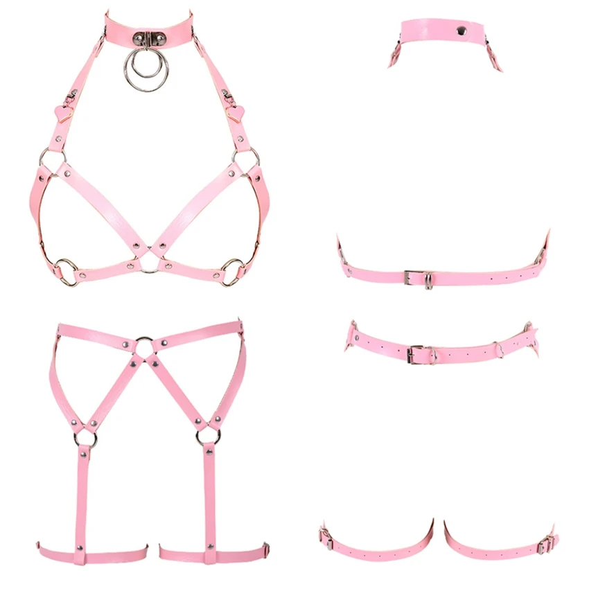 Pink leather harness Clearance