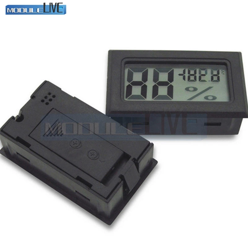 

2PCS Mini LCD Digital Thermometer Hygrometer Temperature Indoor Convenient Temperature Sensor Humidity Meter Gauge Instruments