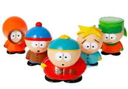 5 шт./лот box-упакованные! ПВХ рис South Park мини Дисплей рисунок Игрушечные лошадки South Park Стэн Кайл Эрик Кенни Баттерс фигурки