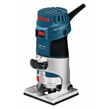 

BOSCH 060160A100 GKF 600 Professional Milling Machine 600 W Intake end mills 6 and 8mm Sturdy base Alumínio 1,5 kg