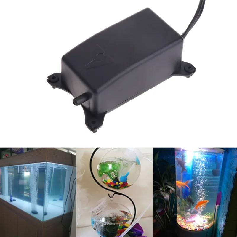 2W Noiseless Oxygen Increasing Pump Aquarium Oxygen Pump Fish Tank