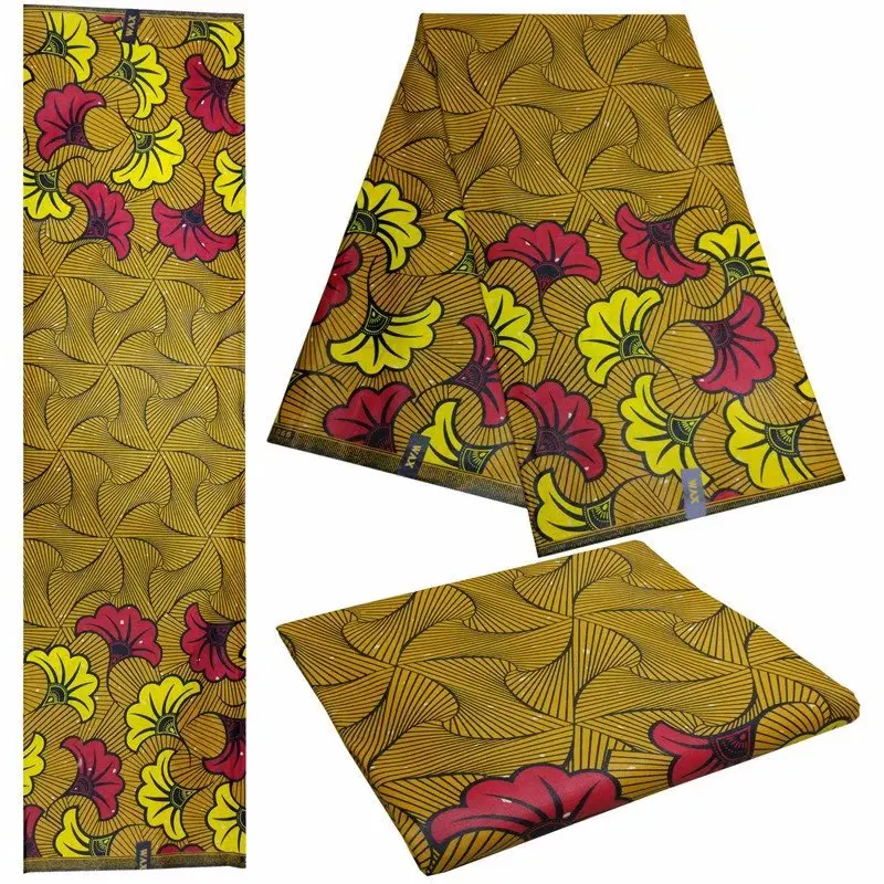 

New design African java wax Fabric wholesale price 100% cotton hollandais java wax fabrics for multicolor pretty dress!DF-4210