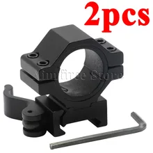 2 шт. 30 мм/25,4 мм " Быстроразъемное кольцо QD адаптер 20 мм рейка Вивер Пикатинни крепления фонарик лазерное крепление