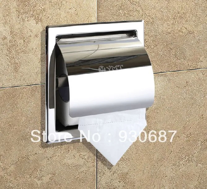 

Modern Embedded  Bathroom Accessories Stainless Steel Wall Mount Tisssue Holder