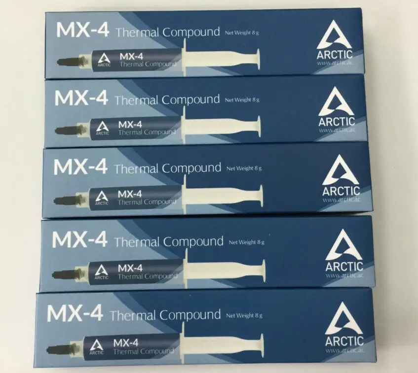 القطب الشمالي MX-4 8g المعالج CPU GPU برودة الحرارية مجمع شحم حراري موصل الجص غرفة تبريد معجون حراري القطب الشمالي MX-4 8g المعالج CPU GPU برودة الحرارية مجمع شحم حراري موصل الجص غرفة تبريد معجون حراري
