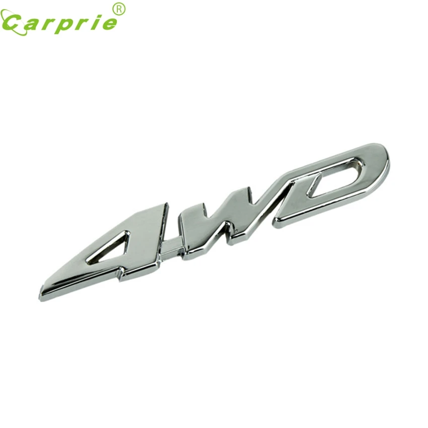 

Car Metal Chrome sticker 4WD Displacement Emblem Badge All Wheel Drive Auto DependableMa 21 dropshipping