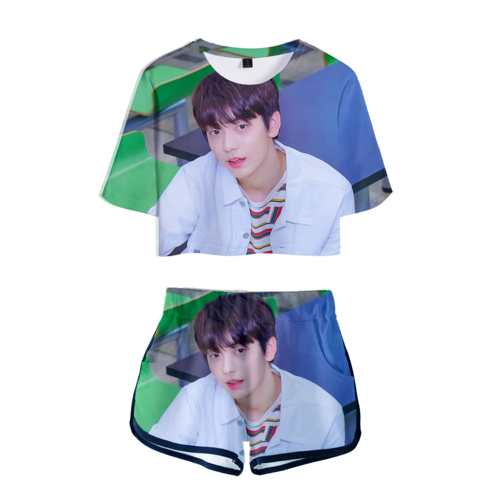 2019 Hot TXT T shirt Women's Suit Short T Shirt TXT Suits Kpop Fashion Girl's Casual Clothes|Women's Sets| - AliExpress