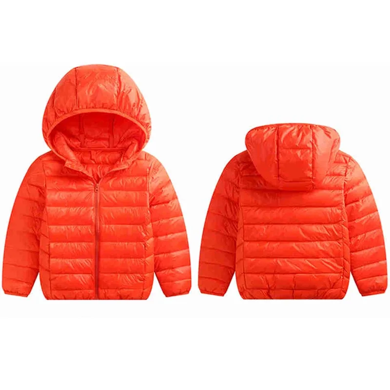 discounted Children Jacket Outerwear Boy and Girl Autumn Warm Down Hooded Coat Teenage Parka Kids Winter Jacke