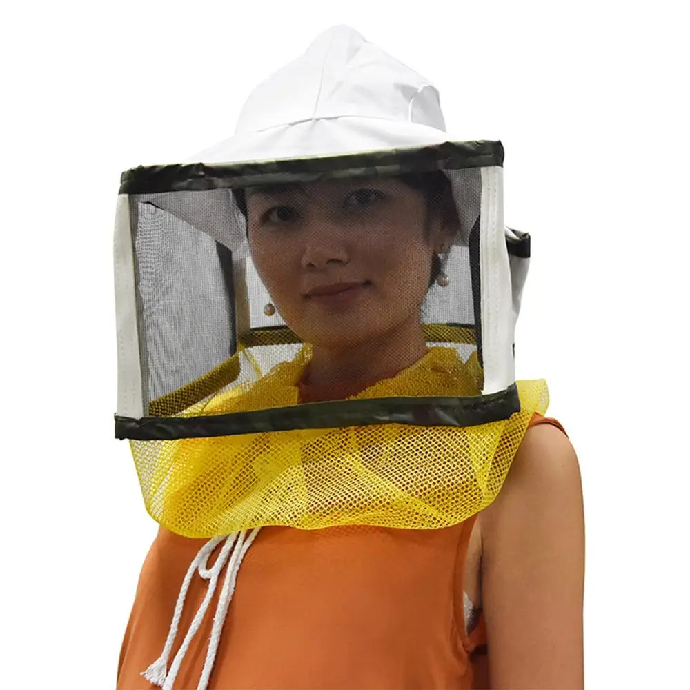 

Beekeeper Beekeeping Protective Clothing Anti-bite Hat With Square Face Protective Net With Adjustable Strap