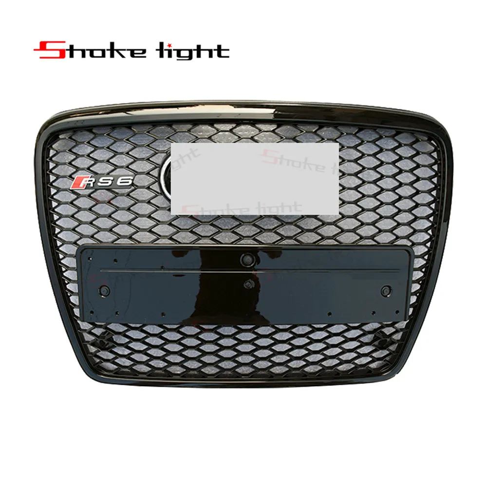 RS6 Style Black Painted ABS Honey Styling Front Mesh Grill Grille For Audi A6 S6 RS6 S-line 2009-2012 RS6 Style Black Painted ABS Honey Styling Front Mesh Grill Grille For Audi A6 S6 RS6 S-line 2009-2012