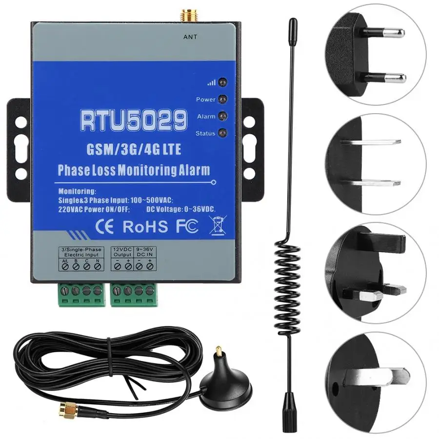 RTU5029 GSM 380V 3 фазы потери температуры и влажности сигнализация сбой питания