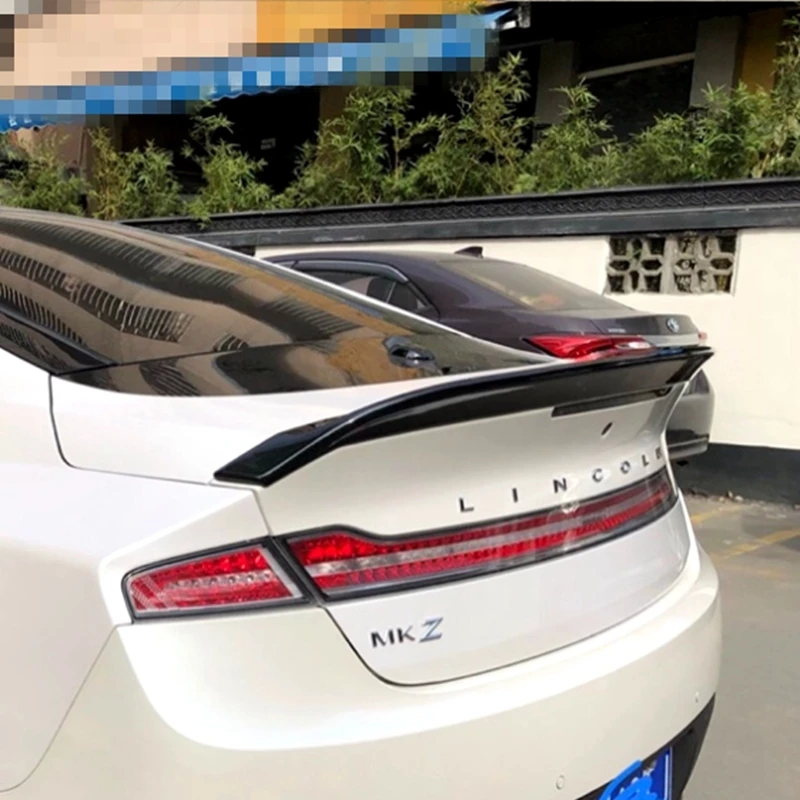 

For Lincoln MKZ 2014 2015 2016 2017 2018 2019 ABS Plastic Material Primer Color Car Tail Wing Decoration Rear Trunk Lip Spoiler