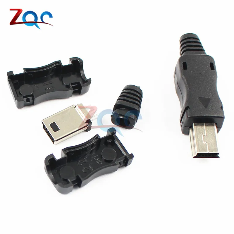 10PCS Mini USB 10 Pin Male Plug Socket Connector With Plastic Cover-in ...