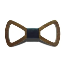 Премиум деревянные творческая ручной работы с бантом с соответствующими Для Мужчин's Бизнес Свадебная вечеринка Деревянный воротник узел прилив