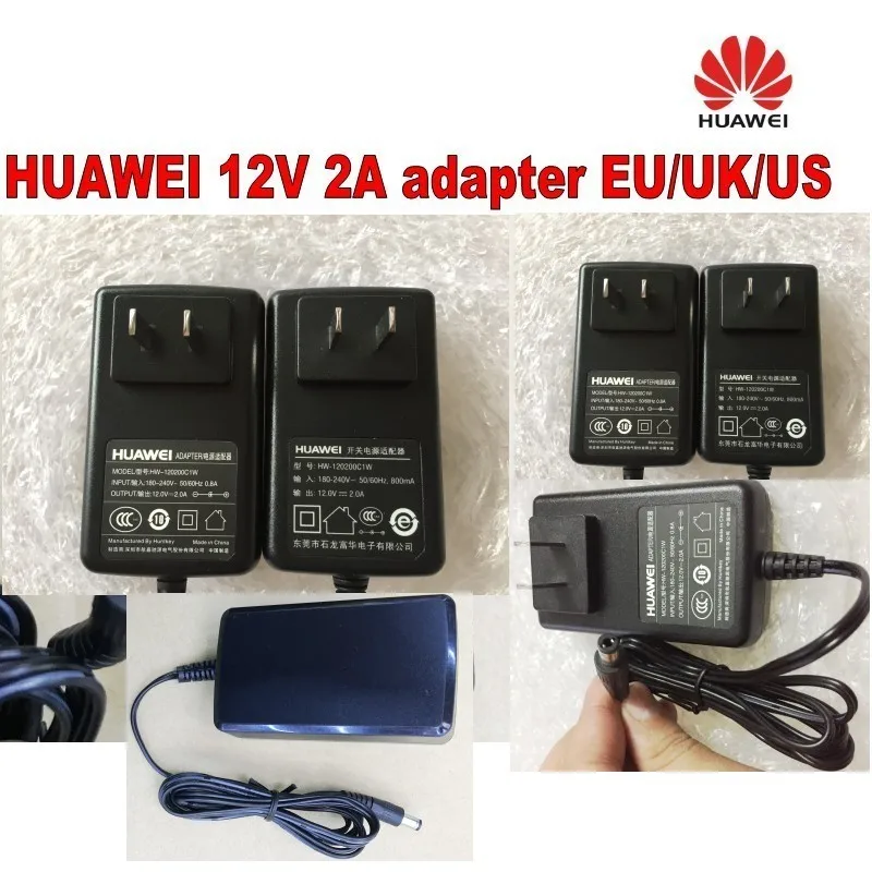 Лот из 10 шт HUAWEI ac/dc зарядное устройство 12 V 2A UK/EU/US