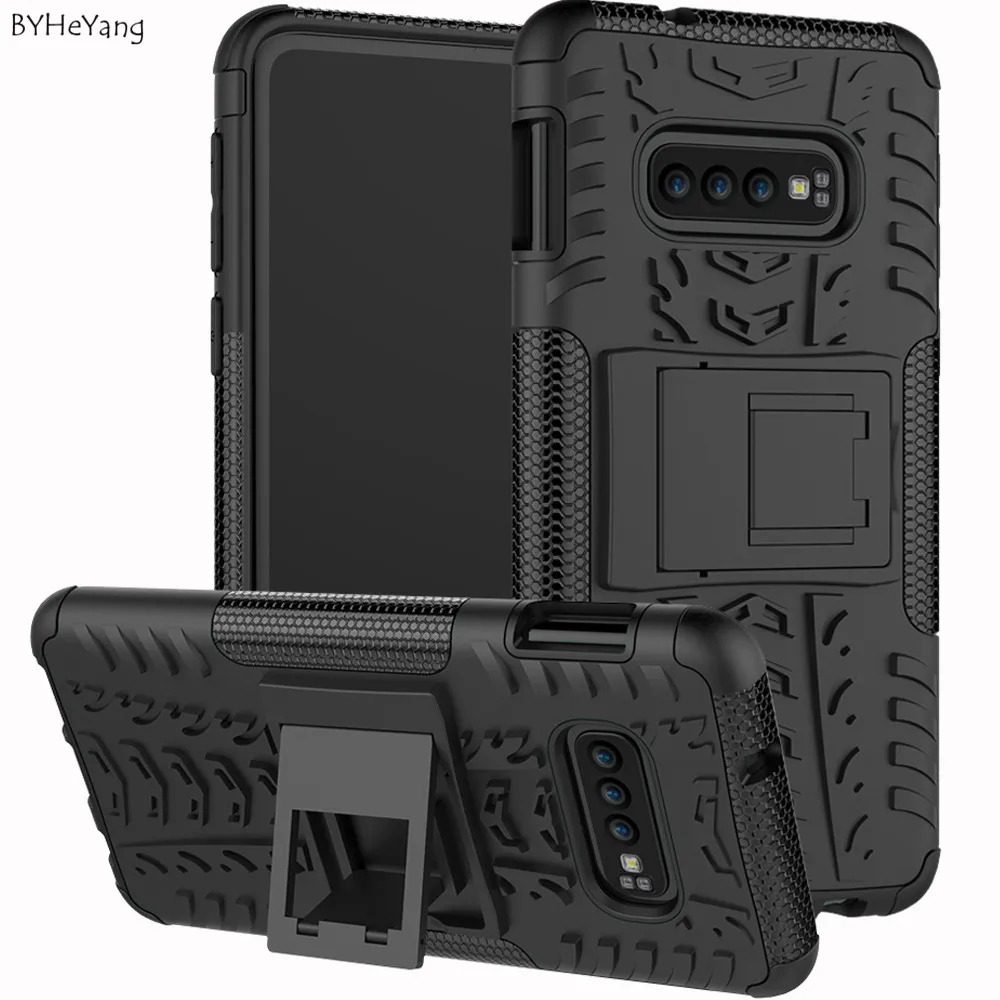 

S 10 E Full Shockproof Armor Phone Case For Samsung Galaxy S10 E Matte Protective Cover Bumper Shell For Galaxy S10 e s10e stand