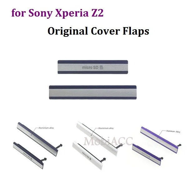 Оригинальный чехол для Sony Xperia Z2 D6503 D6502 D6543 с usb-зарядным портом заслонки + заглушка