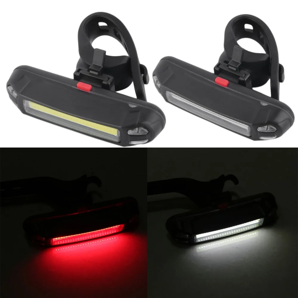 110 Lumens Rechargeable LED USB Cycling Rear Light Night Cycling Safety