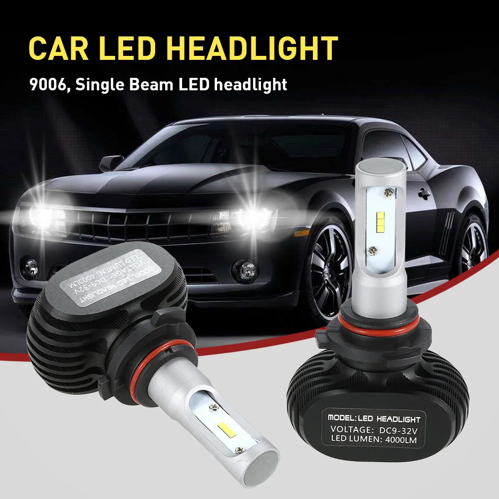 Car Headlights Kit for H1 H4 H7 H11 9006 S1 50000mW 2400000mcd 6000K