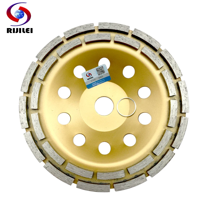

7inch 180mm Double row Diamond Grinding Wheel Discs thicker Bowl Shape Grinding Cup disc Concrete Granite Stone Tools MX37