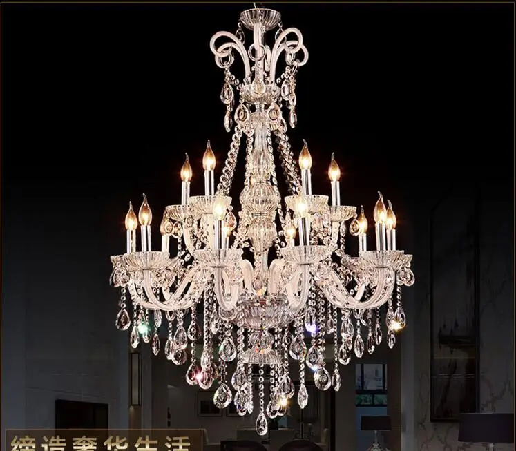 New Style LED Crystal Chandelier Lighting Fixture Luxury Large Crystal Lustres de cristal  Living Room chandelier Free Shipping