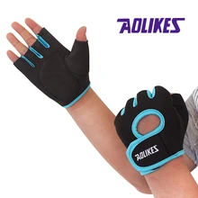 AOLIKES 1 пара бренд многофункциональный для фитнеса спортивные перчатки тренажерный зал половина пальца тяжелая атлетика перчатки тренировка