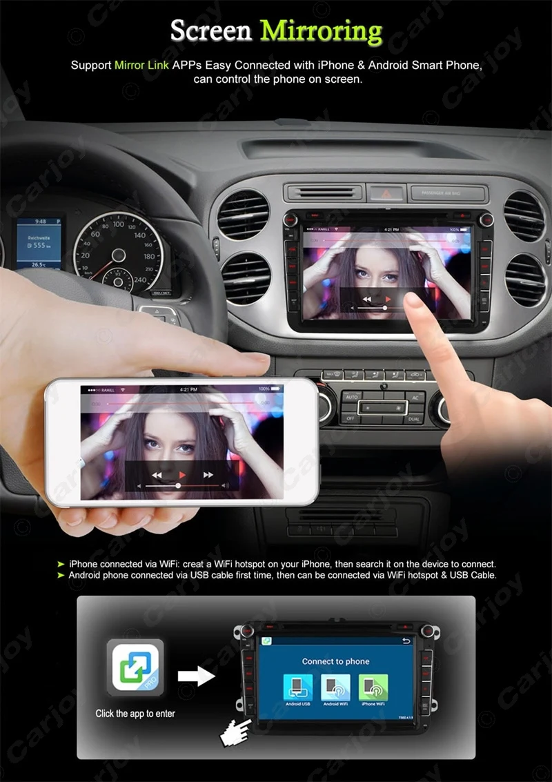 Sale LEEWA 8" 8inch Android 6.0 (64bit) DDR3 2G/16G/4G LTE Car DVD GPS Radio For VW Sharon/Amarok/Caddy/EOS #CA4560-F4 8