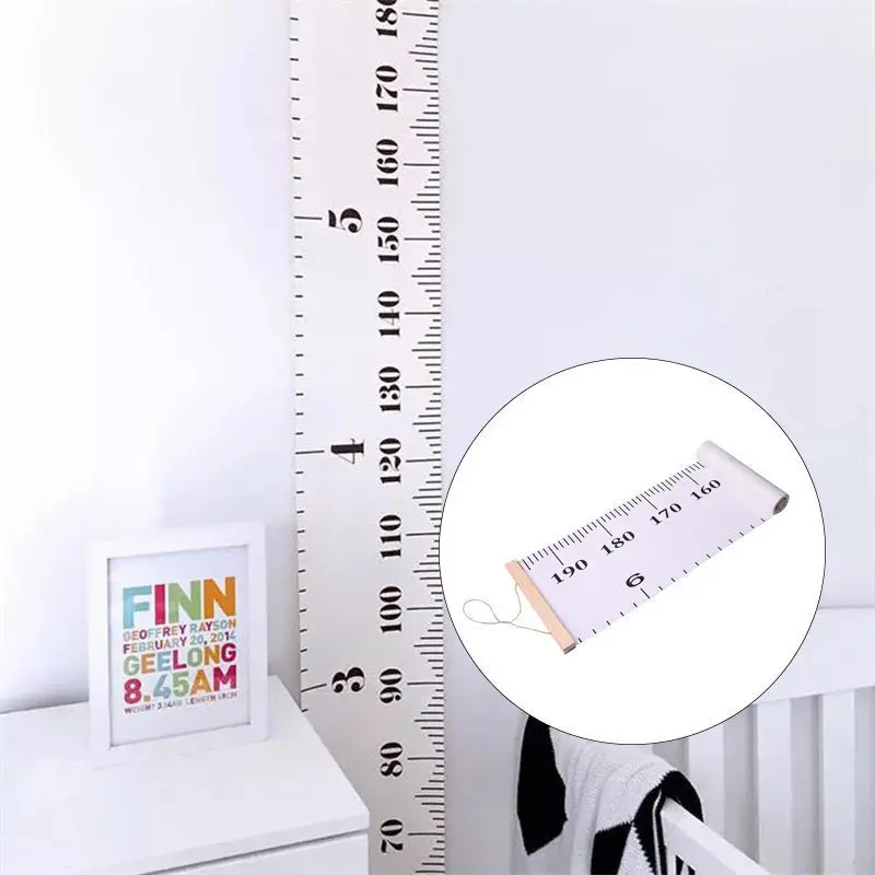 JX-LCLYL Wooden Wall Hanging Kids Growth Chart Height Measure Ruler Children Room Decor