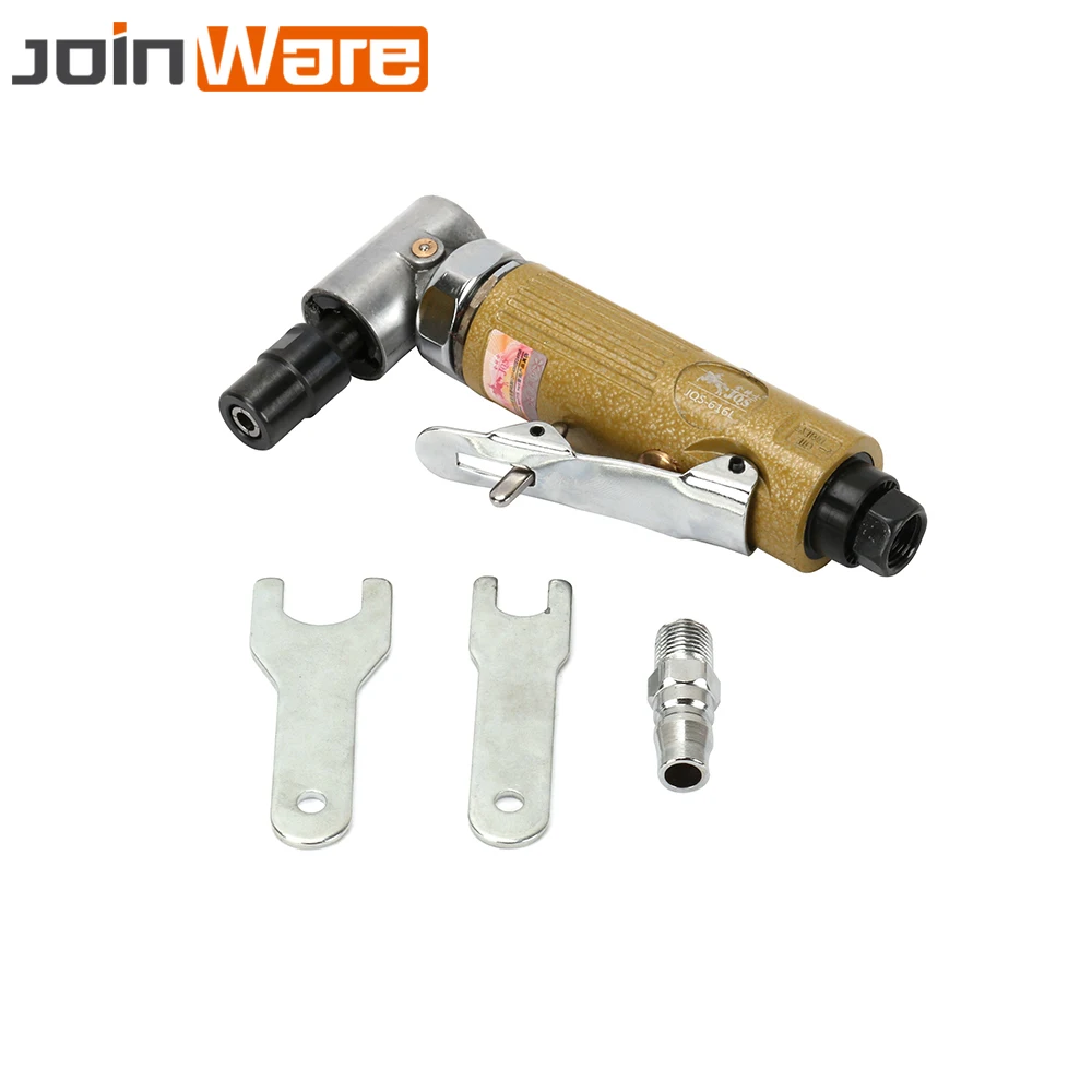 

1/4'' 90 Degree Right Angle Mini Air Die Grinder Pneumatic Tool Set Polishing Grinding Machine 1/8" & 1/4" Collet 25000RPM New