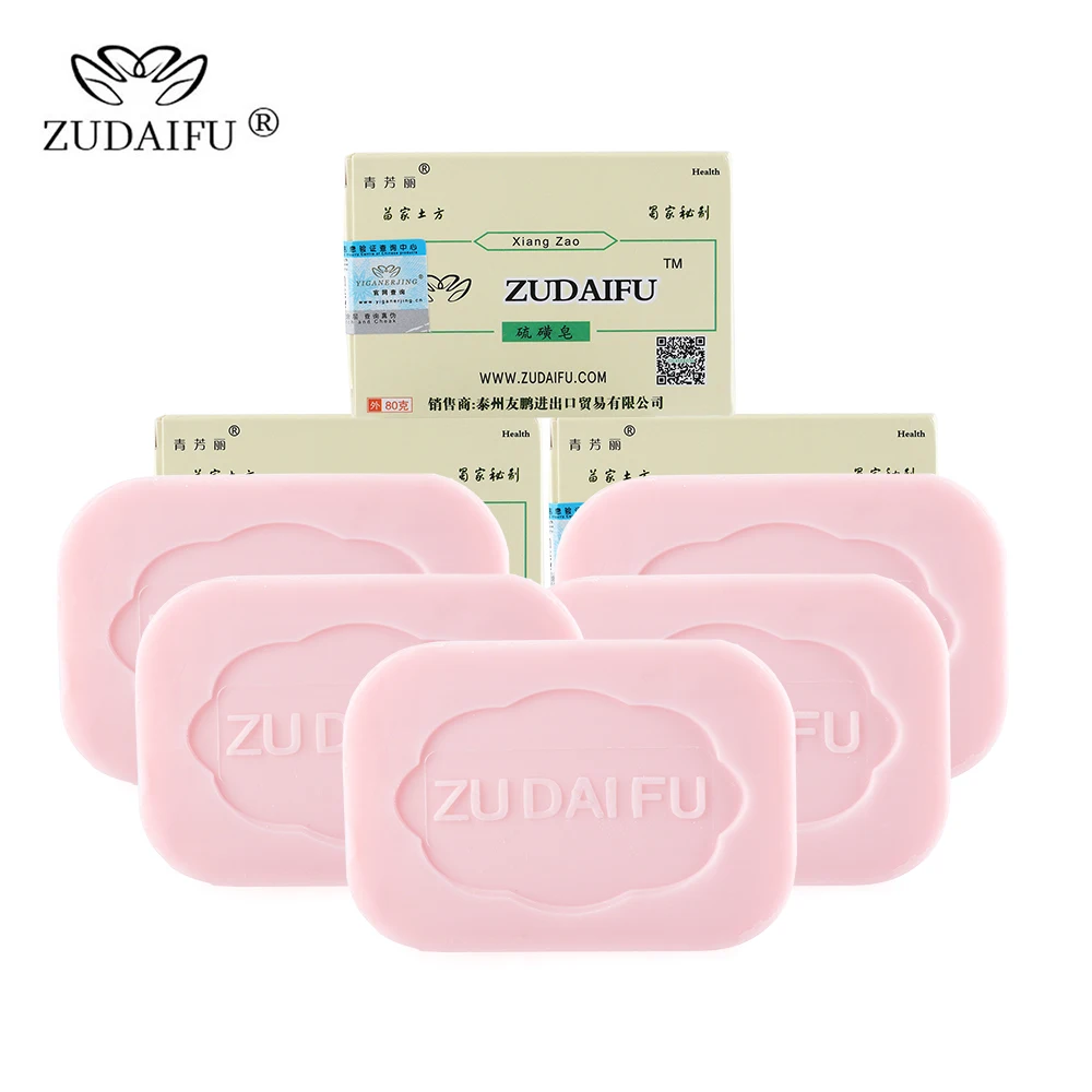 1 Pc Sulfur Soap Skin Conditions Antifungal Acne Psoriasis Seborrhea