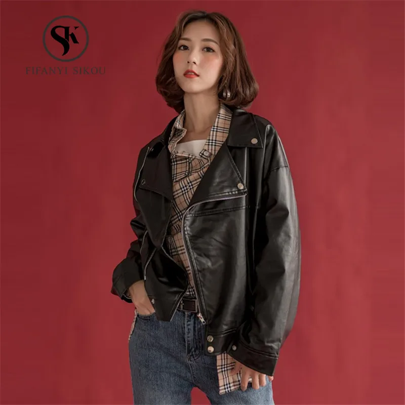 short black leather jacket womens