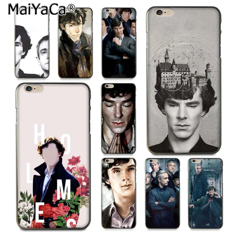 

MaiYaCa Sherlock Holmes Coque Shell Phone Case cover for iPhone 8 7 6 6S Plus X 10 5 5S SE 5C Coque Shell for iPhone 8plus