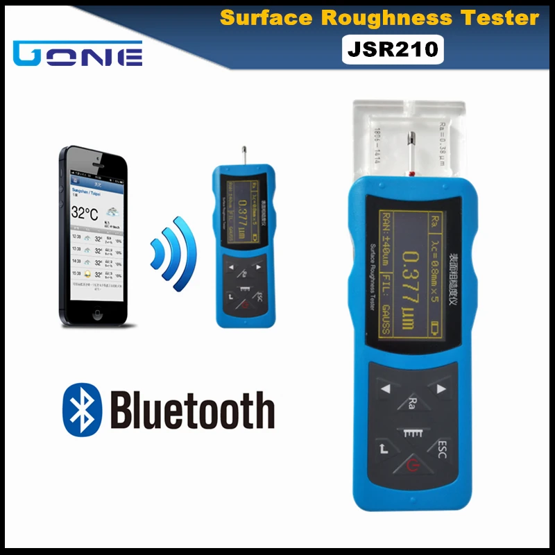 JSR210 Bluetooth шероховатость тестер портативный датчик шероховатости поверхности Ra Rz