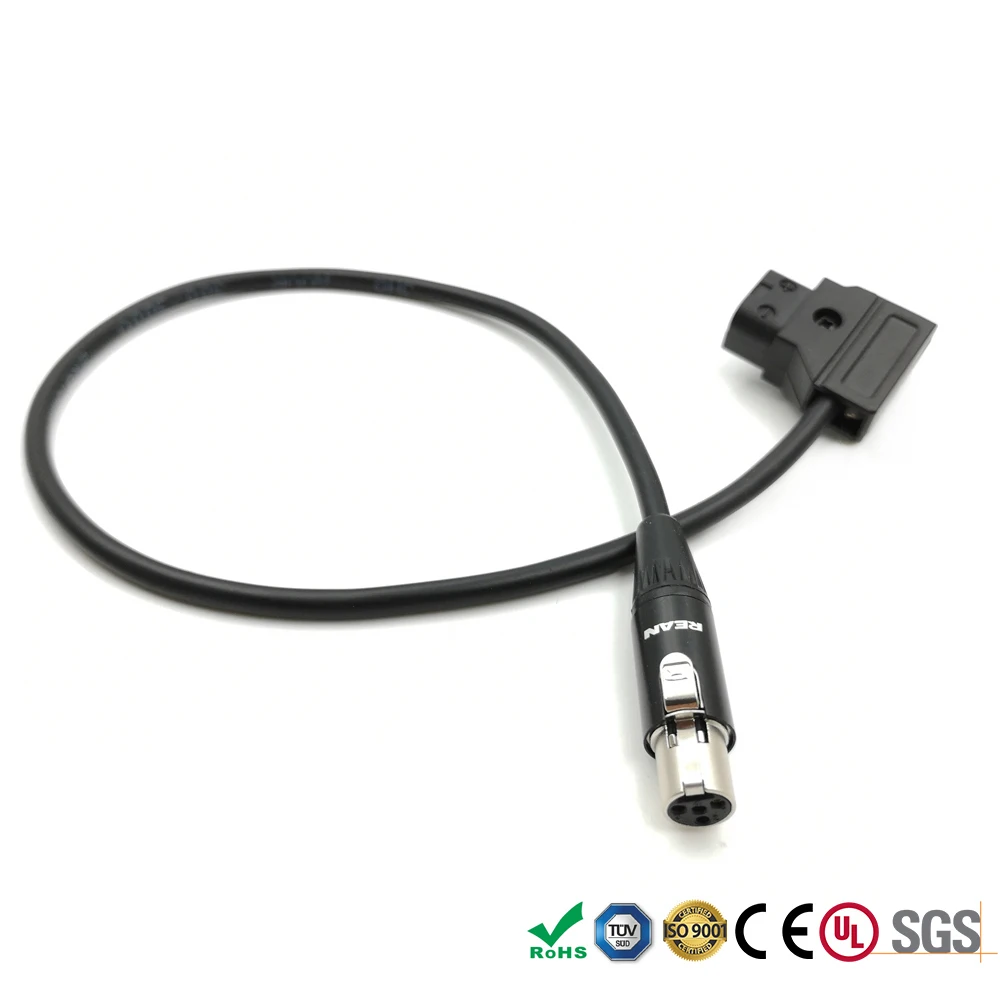 Силовой кабель TVlogic для монитора 12 В Anton Bauer D Tap Mini XLR 4 контактный разъем мама линия