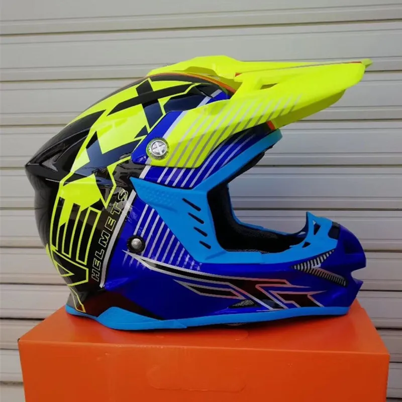 Бренд moto cross шлем профессиональный внедорожный шлем NEXX шлемы Dirt bike moto rcycle шлем moto casco capacete moto queiro - Цвет: Blue green