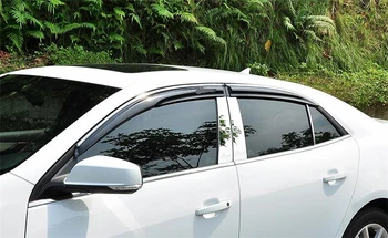 

For Chevrolet Malibu Plastic Window Visor Vent Shades Sun Rain Deflector Guard For Malibu Auto Accessories 4PCS/SET 2012-2018