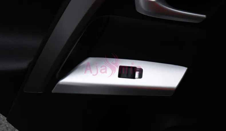 Хромированный автомобильный Стайлинг внутреннее Окно Стекло Кнопка регулировки переключатель панель отделка для Toyota RAV4 аксессуары
