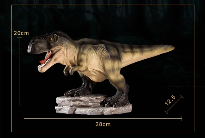 Динозавр Копилка смолы детская игрушка монета коробка для хранения большой емкости животное тираннозавр украшения Подарочная денежная коробка