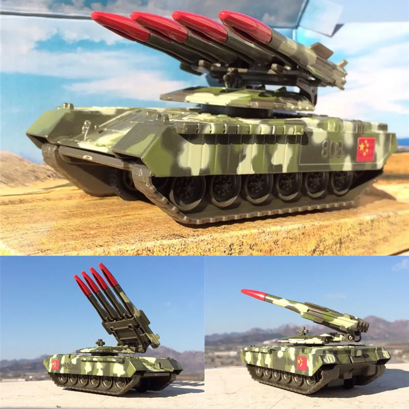 

1:43 Scale Super Alloy Tank Model Tank Missile Car Toys Tank Pull Back For Children Kids Free Shipping With Box