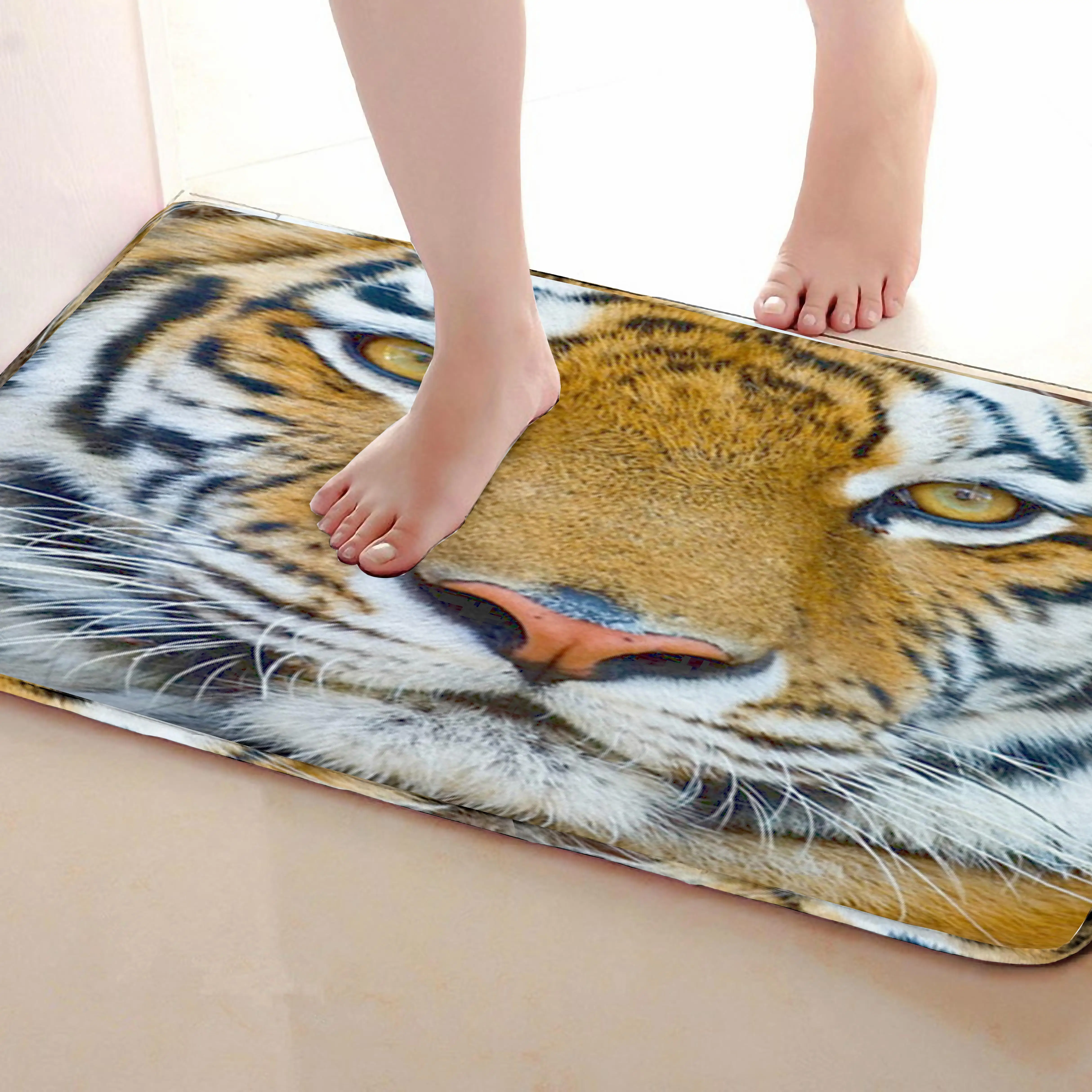 Тигр Стиль открытый Коврики S, забавные Нескользящие Для ванной Коврики, двери Коврики S, дверь входная Коврики s