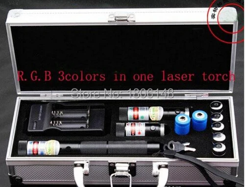 

High Powered Burning 300000mw Blue Laser 450nm+6000mw Red Laser+532nm 6000mw Green 3 in 1 Focusable Laser Pointer,burn Cigarette