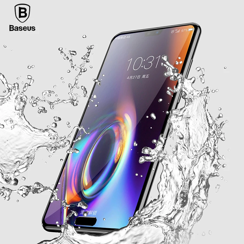 Baseus 6D Curved Full Cover Screen Protector For Huawei P20 P20 Pro 9H