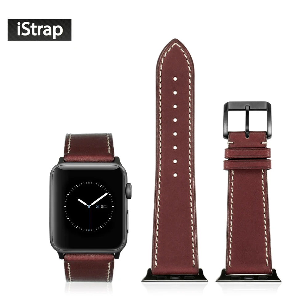 

iStrap Wine Red 42mm Strap For Apple Watch Sport Edition High Quality Soft Replacement Wath Band For iWatch Series 1 and 2