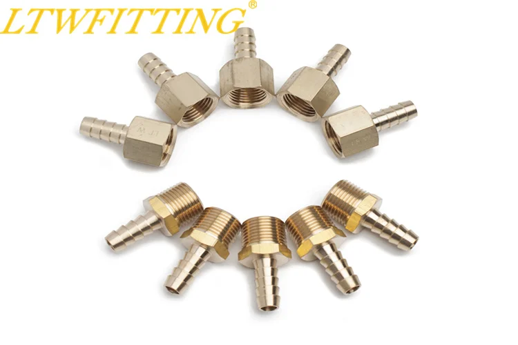 LTWFITTING Brass Flare 3/8\" OD X 3/8\" Male NPT Connector Tube Fitting...