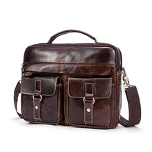 Мужская сумка через плечо из натуральной кожи, мужская сумка для ноутбука, деловые сумки, сумки через плечо для мужчин, сумки-мессенджеры