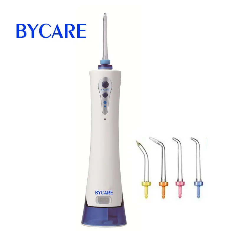 

BYCARE water tooth flosser water jet teeth cleaner jet flosser with 220ml and 4 tips